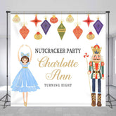 Lofaris Custom Name Nutcracker Party 8th Birthday Backdrop